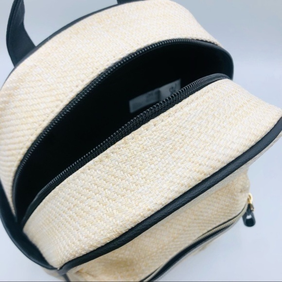 Disney Mickey Mouse Straw Raffia Style Mini Backpack 10”in x 7”in Disney Travel - Picture 10 of 14
